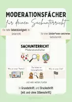 Vorschau - selbst erstellte Cliparts/Grafiken - Moderationsfächer für den Sachunterricht - Deckblatt