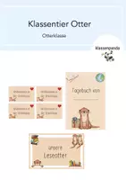 Vorschau - Anderer Materialtyp - Otter Klassentier Materialpaket Otterklasse - Deckblatt