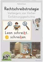 Vorschau - Stundenentwürfe - Rechtschreibstrategie weiterschwingen - Einführungsgeschichte Verben - Deckblatt