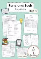 Vorschau - Arbeitsblätter - Welttag des Buches | Lerntheke, Leseverstehen | Klasse 3 - 5 - Deckblatt