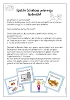Vorschau - Spiele - Orientierung im Schulhaus – Wege beschreiben (Spiel „Wo bin ich?“) | Karten & Blankovorlagen - Seite 1
