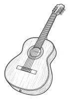 Vorschau - Mal- und Bastelvorlagen - Musikinstrumente Ausmalbilder - Seite 1