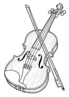 Vorschau - Mal- und Bastelvorlagen - Musikinstrumente Ausmalbilder - Seite 2