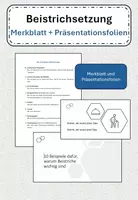 Vorschau - Präsentationen/Tafelbilder - Beistrichsetzung – Merkblatt & Präsentationsfolien - Deckblatt