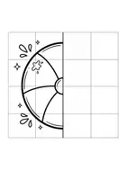 Vorschau - Mal- und Bastelvorlagen - Symmetrie Sommer | Mathe/Kunst - 10 Motive zum Zeichnen - Seite 2