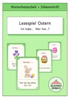 Vorschau - Spiele - Lesespiel Ostern - Deckblatt