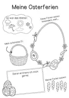 Vorschau - Arbeitsblätter - Osterferien Portfolio / Ferien / Ostern / Vorlage / Steckbrief / KITA / GS - Seite 3