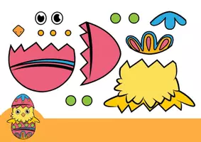 Vista previa - Hojas de trabajo - Manualidades de Pascua: 6 Aplicaciones de Recortar y Pegar - página 2