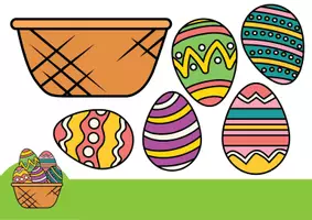 Vista previa - Hojas de trabajo - Manualidades de Pascua: 6 Aplicaciones de Recortar y Pegar - página 3