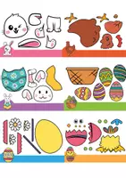 Vista previa - Hojas de trabajo - Manualidades de Pascua: 6 Aplicaciones de Recortar y Pegar - Portada