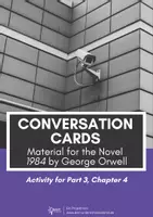 Vorschau - Aufgabenkarten - Conversation Cards - Teaching Material for 1984 - Part 3 Chapter 4 - Novel by George Orwell - Deckblatt