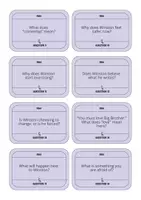 Vorschau - Aufgabenkarten - Conversation Cards - Teaching Material for 1984 - Part 3 Chapter 4 - Novel by George Orwell - Seite 3