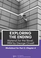 Vorschau - Arbeitsblätter - Exploring the Ending - Teaching Material for 1984 - Part 3 Chapter 6 - Novel by George Orwell - Deckblatt