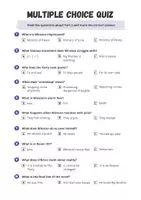 Vorschau - Arbeitsblätter - Review Multiple Choice Quiz: Teaching Material for 1984 - Part 3 (Novel by George Orwell) - Seite 1