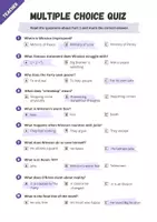Vorschau - Arbeitsblätter - Review Multiple Choice Quiz: Teaching Material for 1984 - Part 3 (Novel by George Orwell) - Seite 2