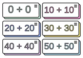 Προεπισκόπηση - Flashcards - Προσθέτω δεκάδες, flashcards - Εξώφυλλο