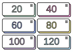 Προεπισκόπηση - Flashcards - Προσθέτω δεκάδες, flashcards - Σελίδα 2
