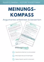 Vorschau - Audio-Dateien - Meinungs-Kompass – Argumente erkennen & bewerten | Arbeitsblätter zur Meinungsbildung (Kl. 7–10) - Deckblatt