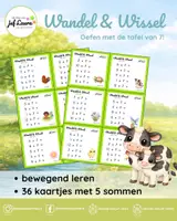 Voorbeeld - Lente - Wandel & Wissel - Tafel van 7 - Voorblad