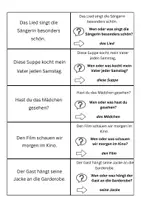 Vorschau - Aufgabenkarten - Partnerkarten: Satzglieder - Akkusativobjekt - Seite 2