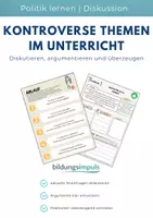 Vorschau - Arbeitsblätter - Kontroverse Themen im Unterricht – politische Diskussionen führen & argumentieren | Pro/Contra-Material (Kl. 8–10) - Deckblatt
