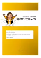 Vorschau - Arbeitsblätter - Küstenformen - Steil- und Flachküste - Deckblatt
