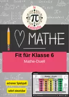 Vorschau - Arbeitsblätter - Mathe-Duell Wiederholung (Klasse 5) Fit für Klasse 6 – Quiz & Spiel | Mit Lösungen | Das große Mathematik-Quiz - Deckblatt