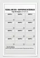 Vorschau - Arbeitsblätter - Fußball-WM 2026: Gruppenphase & Weltkarte | Arbeitsblätter (Sek I) - Seite 1