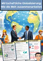 Vorschau - Arbeitsblätter - Wirtschaftliche Globalisierung - Wie die Welt zusammenarbeitet - Deckblatt