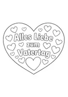 Vorschau - Arbeitsblätter - 💙 Ausmalbild „Alles Liebe zum Vatertag“ – Einfach & liebevoll gestaltet - Deckblatt