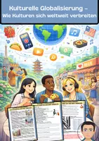 Vorschau - Arbeitsblätter - Kulturelle Globalisierung - Wie Kulturen sich weltweit verbreiten - Deckblatt