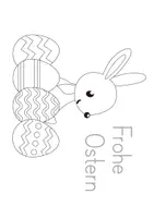 Vorschau - Mal- und Bastelvorlagen - Ostern: Ausmalbilder - 14 Motive für Kita und Grundschule - Seite 1
