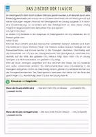 Vorschau - Arbeitsblätter - Das Zischen der Flasche (Einfluss des Drucks/ Prinzip von Le Chatelier) - Seite 1