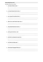 Vorschau - Arbeitsblätter - Satzanfänge A2 Thema "Stress & Alltag" - Deckblatt