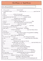 Vorschau - Arbeitsblätter - This/these that/those | Worksheet - Seite 3