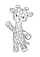 Vorschau - Mal- und Bastelvorlagen - Klassentier Giraffe Imara / Giraffenklasse Ausmalbilder - Seite 2