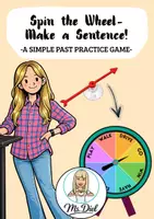 Vorschau - Spiele - Spin the Wheel- Make a Sentence! -A simple past practice game- - Deckblatt