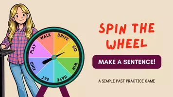 Vorschau - Spiele - Spin the Wheel- Make a Sentence! -A simple past practice game- - Seite 1