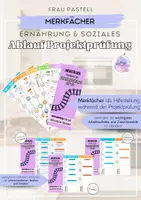Vorschau - Merkblätter - ES Merkfächer - Ablauf der Projektprüfung - Deckblatt