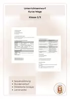 Vorschau - Stundenentwürfe - Unterrichtsentwürfe Mathe - Seite 1