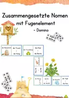 Vorschau - Spiele - Zusammengesetzte Nomen - Domino - Deckblatt