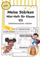 Vorschau - Arbeitsblätter - Meine Stärken Mini-Heft | Ethik Klasse 1/2 - Deckblatt