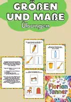 Vorschau - Arbeitsblätter - Arbeitsblätter Größen & Maße | Mathe - Deckblatt
