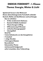 Vorschau - Arbeitsblätter - Energieferien-Abschlussheft Klasse 1 - Seite 1