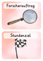 Vorschau - Poster - Forscherauftrag und Zielauftrag - Classroom Management - Transparenz - Referendariat - Seite 1