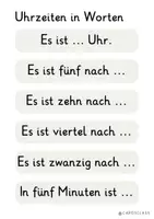 Vorschau - Präsentationen/Tafelbilder - Die Uhr - Tafelmaterial, Sprachspeicher und Schablone - Seite 1