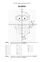 Vorschau - Arbeitsblätter - erweitertes Koordinatensystem - Punkte spiegeln "Minion" (differenziert) - Deckblatt