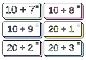 Προεπισκόπηση - Flashcards - Προσθέτω δεκάδες με μονάδες, flashcards - Σελίδα 1