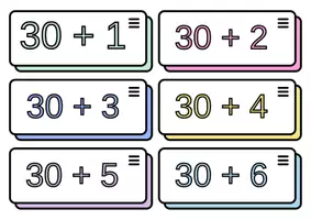 Προεπισκόπηση - Flashcards - Προσθέτω δεκάδες με μονάδες, flashcards - Σελίδα 3