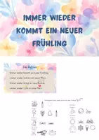 Vorschau - Arbeitsblätter - Immer wieder kommt ein neuer Frühling, Präsentation & AB (Musik fachfremd) - Deckblatt